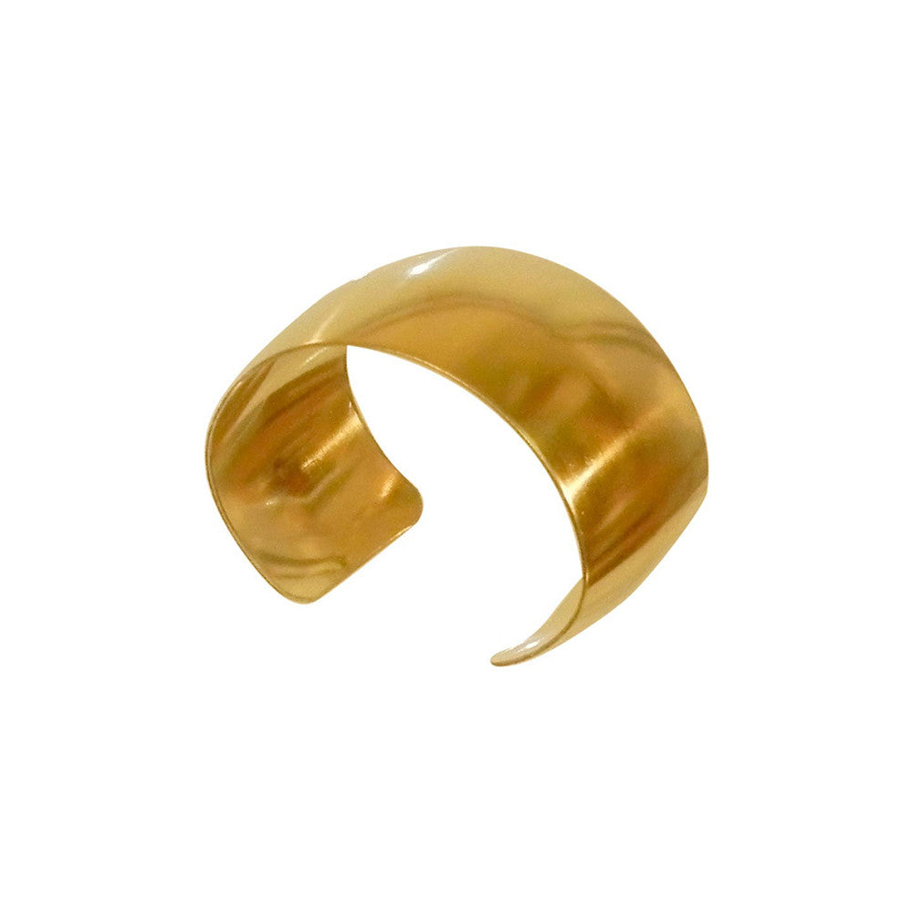 Solid Brass Domed Cuff Bracelet Base 38mm 1.50" Wide (1 Piece)