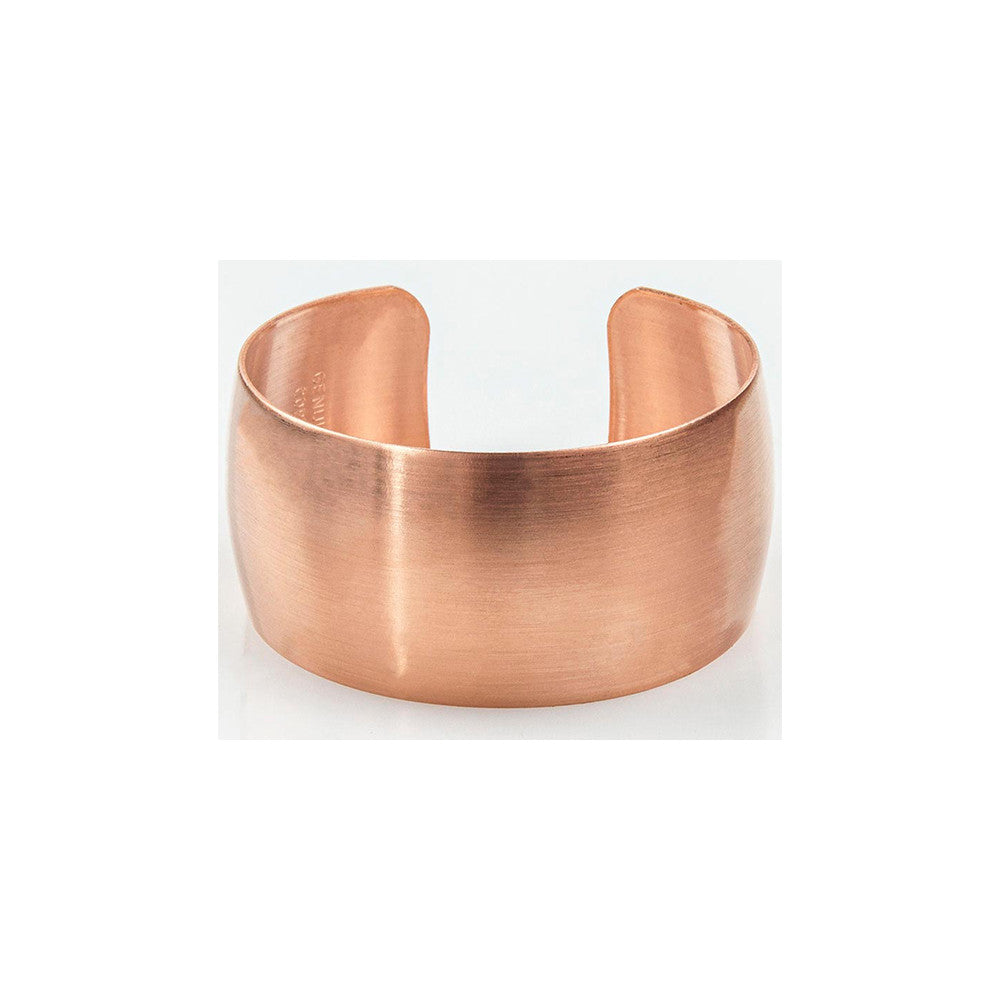 Solid Copper Concave Cuff Bracelet Base 25.5mm 1.00" Wide (1 Piece)