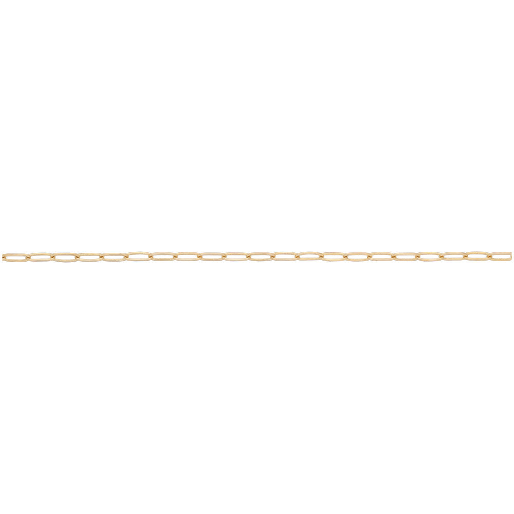 Gold Paperclip Cable Chain, 5.9x1.75mm Links, by the Foot — Beadaholique