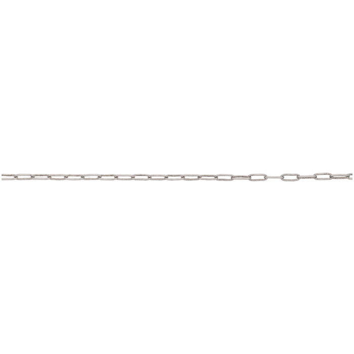 Antiqued Silver Paperclip Cable Chain, 5.9x1.75mm Links, by the Foot