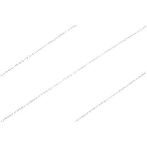 Sterling Silver Delicate Cable Chain, 1.4mm, by the Foot