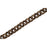 Antiqued 22K Gold Plated Textured Double Round Link Cable Chain, 11mm, by the Foot