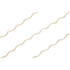 Gold Plated Scalloped Bar Chain, 12.5mm, by The Foot