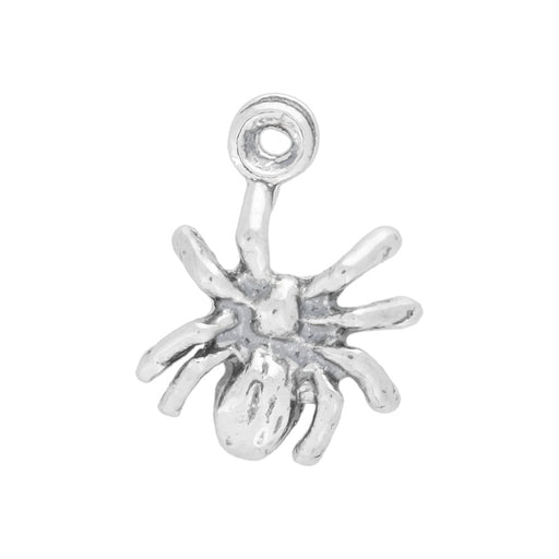 Sterling Silver Charm, Tiny Spider 14x11.5mm, 1 Piece