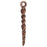 Charm, Narwhal Horn 29.5mm, Antiqued Copper, by Nunn Design (1 Piece)