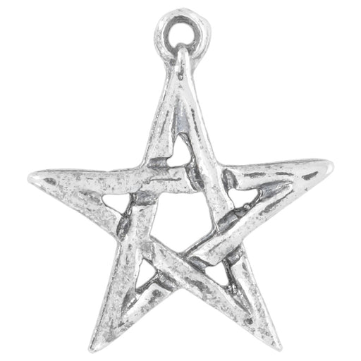 Sterling Silver Charm, Large Open Star 22x19mm, 1 Piece