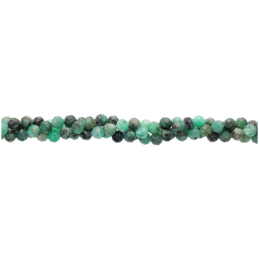 Dakota Stones Gemstone Beads, Emerald Grade A, Faceted Round 4mm  (16 Inch Strand)