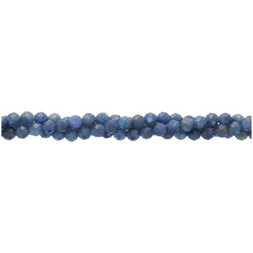 Dakota Stones Gemstone Beads, Sapphire Grade AA, Microfaceted Round 4mm (16 Inch Strand)