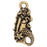 Pewter Charm, Mermaid 23mm, Antiqued Gold Plated, By TierraCast (1 Piece)