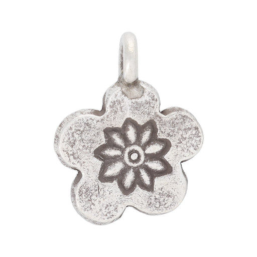 Hill Tribe Silver Flower Drop