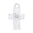 Bezel Charm, Cross with Bezel for PP24 Chaton, Bright Silver, by Nunn Design (1 Piece)