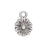Charm, Itsy Aster Flower 12x8.5mm, Antiqued Silver, by Nunn Design (1 Piece)