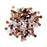 PRESTIGE 5328 4mm Bicone Hot Chocolate Crystal Designer Bead Blend
