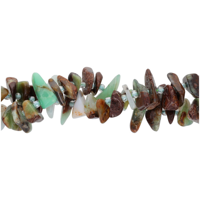 Australian Chrysoprase 4x10mm Chip - 15-16 Inch