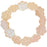 Czech Glass Wild Rose (14mm) Crystal Transparent with Golden Pink Aurora Borealis Finish , 1 Strand