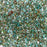 Czech Glass MiniDuo, 2-Hole Beads 2x4mm, Aquamarine Picasso  (2.5 Inch Tube)