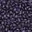 Czech Glass MiniDuo, 2-Hole Beads 2x4mm, Dark Purple Metallic Suede  (2.5 Inch Tube)