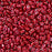 Czech Glass MiniDuo, 2-Hole Beads 2x4mm, Metalust Lipstick Red  (2.5 Inch Tube)