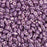 Czech Glass MiniDuo, 2-Hole Beads 2x4mm, Opaque Amethyst Luster  (2.5 Inch Tube)