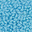 Czech Glass MiniDuo, 2-Hole Beads 2x4mm, Blue Turquoise   (2.5 Inch Tube)