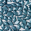 Czech Glass DiamonDuo, 2-Hole Diamond Shaped Beads 5x8mm, Pastel Petrol (10 Gram Pack)