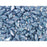 Czech Glass GemDuo, 2-Hole Diamond Shaped Beads 8x5mm, Opaque Blue Luster  (2.5" Tube)