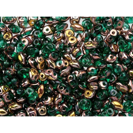 Matubo SuperDuo 2 x 5mm Apollo Emerald 2-Hole Seed Bead 2.5-Inch Tube