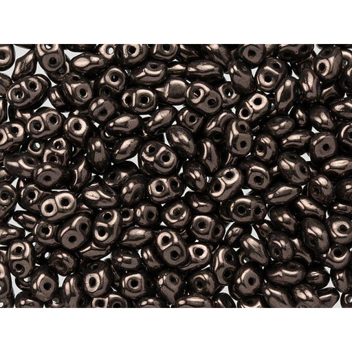 Matubo SuperDuo 2 x 5mm Chocolate Bronze 2-Hole Seed Bead 2.5-Inch Tube