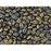 Czech Glass Matubo, 2-Hole SuperDuo Beads 2x5mm, Matte Metallic Leather (2.5" Tube)