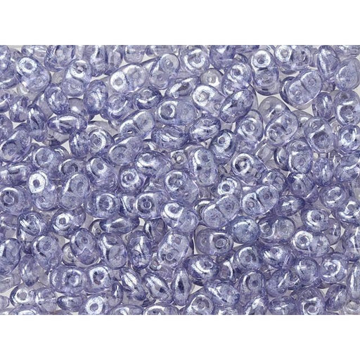 Matubo SuperDuo 2 x 5mm Tanzanite Luster 2-Hole Seed Bead 2.5-Inch Tube