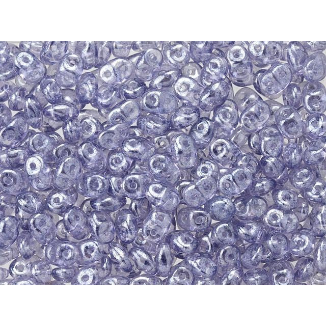 Matubo SuperDuo 2 x 5mm Tanzanite Luster 2-Hole Seed Bead 2.5-Inch Tube