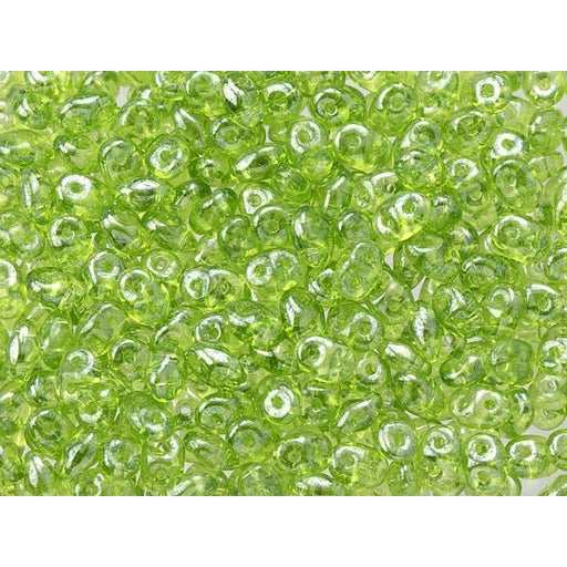 Matubo SuperDuo 2 x 5mm Olivine Luster 2-Hole Seed Bead 2.5-Inch Tube