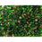 Matubo SuperDuo 2 x 5mm Green Half Bronze Luster 2-Hole Seed Bead 2.5-Inch Tube