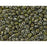 Matubo SuperDuo 2 x 5mm Opaque Olivine Silver Picasso 2-Hole Seed Bead 2.5-Inch Tube