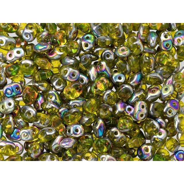 Matubo SuperDuo 2 x 5mm Jonquil Vitral 2-Hole Seed Bead 2.5-Inch Tube