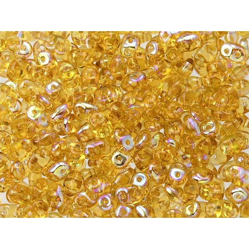 Matubo SuperDuo 2 x 5mm Topaz AB 2-Hole Seed Bead 2.5-Inch Tube