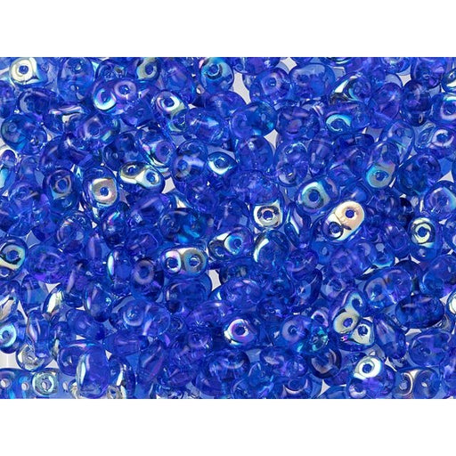 Matubo SuperDuo 2 x 5mm Sapphire AB 2-Hole Seed Bead 2.5-Inch Tube