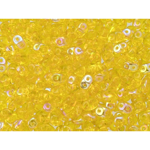 Matubo SuperDuo 2 x 5mm Jonquil AB 2-Hole Seed Bead 2.5-Inch Tube