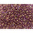 Matubo SuperDuo 2 x 5mm Transparent Gold/Amethyst Luster 2-Hole Seed Bead 2.5-Inch Tube