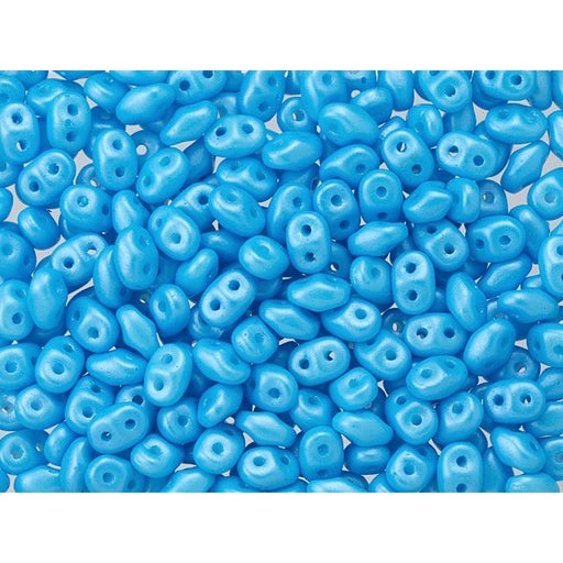 Matubo SuperDuo 2 x 5mm Baby Blue Pearl Shine 2-Hole Seed Bead 2.5-Inch Tube