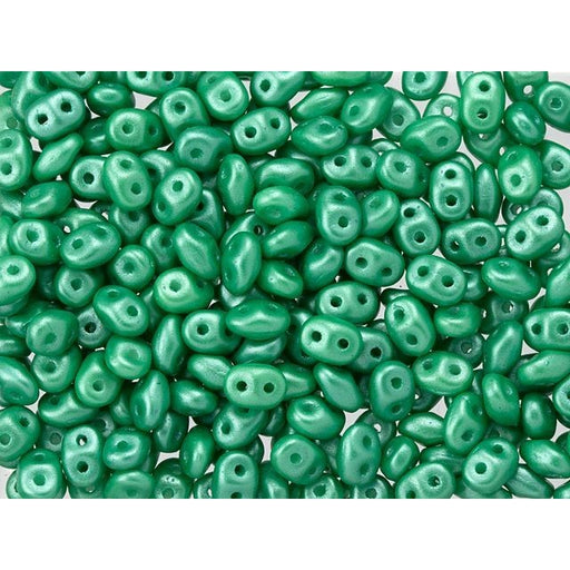 Matubo SuperDuo 2 x 5mm Mint Green Pearl Shine 2-Hole Seed Bead 2.5-Inch Tube