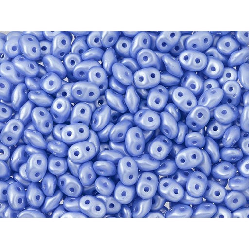 Matubo SuperDuo 2 x 5mm Sky Blue Pearl Coat 2-Hole Seed Bead 2.5-Inch Tube