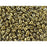 Matubo SuperDuo 2 x 5mm Polished Brass 2-Hole Seed Bead 2.5-Inch Tube