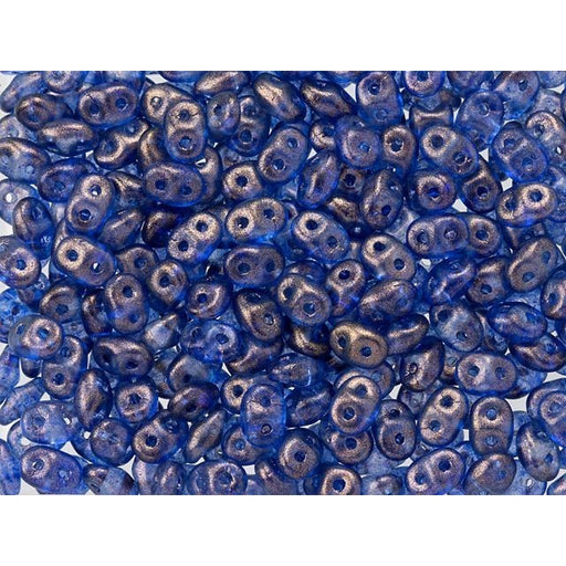 Matubo SuperDuo 2 x 5mm Ultramarine Halo 2-Hole Seed Bead 2.5-Inch Tube