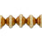 Czech Glass Beads, Saturn 10x8mm, Ivory Opaque with Antiqued Bronze Finish, by Raven's Journey (1 Strand)