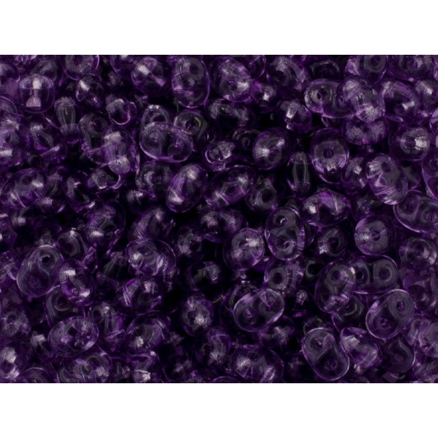 Matubo SuperDuo 2 x 5mm Lt Tanzanite 2-Hole Seed Bead 2.5-Inch Tube