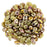 Matubo SuperDuo 2 x 5mm Apollo - Opaque Beige 2-Hole Seed Bead 2.5-Inch Tube