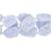 Gemstone Beads, Blue Lace Agate, 18-25mm Rectangle Druzy, 1 Strand