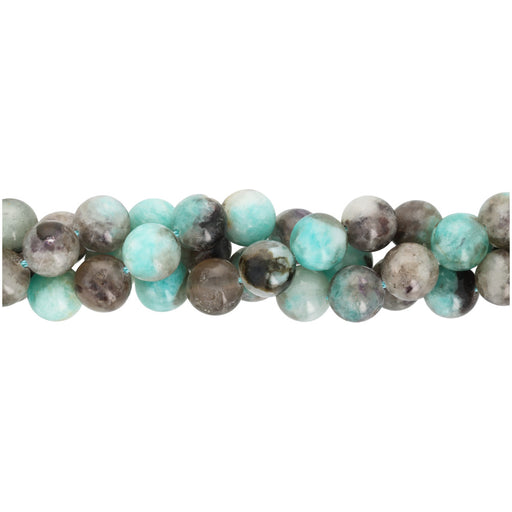 Gemstone Beads, Rainbow Amazonite, 10mm Round , 1 Strand