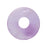 Gemstone Beads, Amethyst, 15mm Donut, 1 Piece